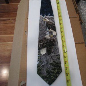 100% silk men's tie The Nesting Call 1k